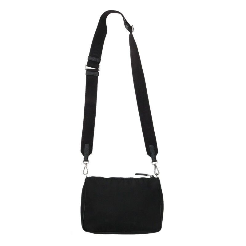 Prada Triangle Logo Plat Nylon Pouch Shoulder Bag