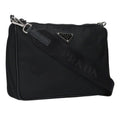 Prada Triangle Logo Plat Nylon Pouch Shoulder Bag