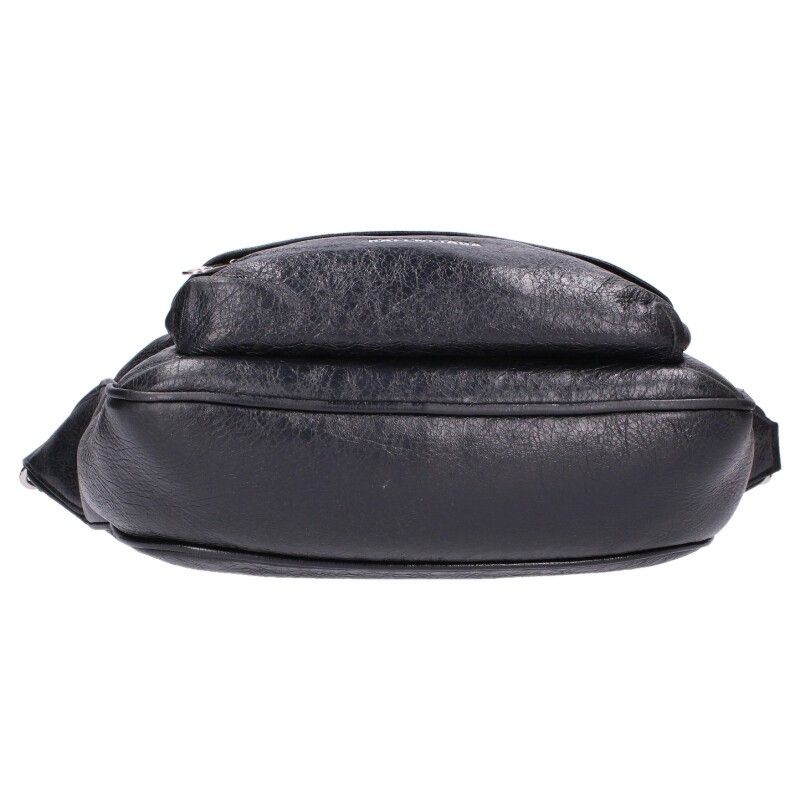 Balenciaga Raver Medium Logo Print Leather Handbag