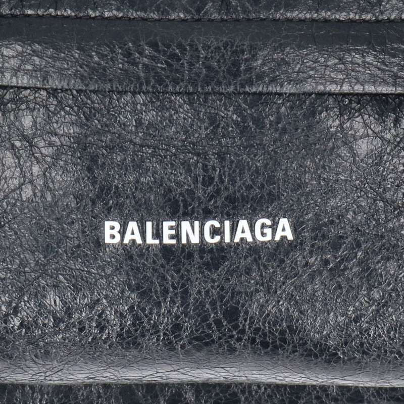 Balenciaga Raver Medium Logo Print Leather Handbag