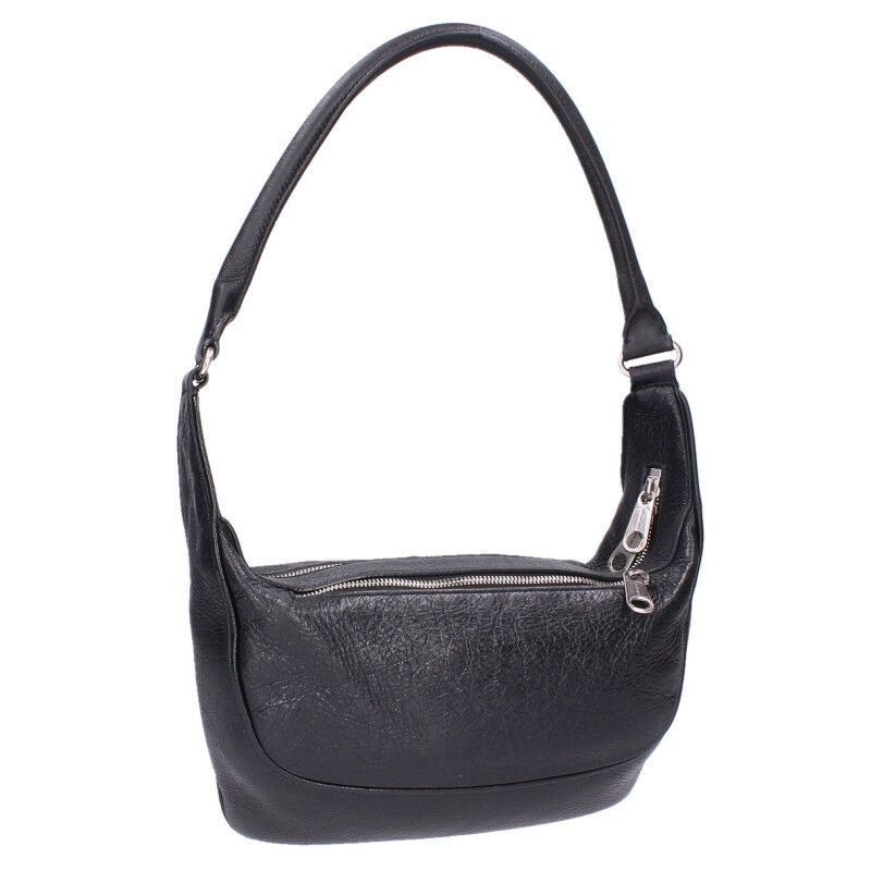 Balenciaga Raver Medium Logo Print Leather Handbag