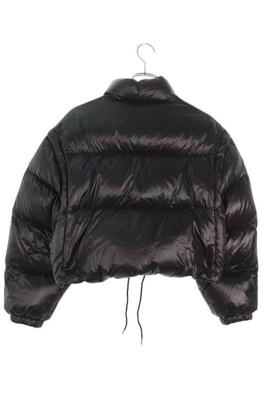 Prada Triangle Plate Cropped 2-Way Down Jacket 38