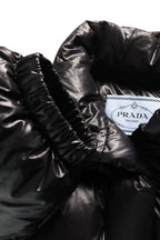 Prada Triangle Plate Cropped 2-Way Down Jacket 38