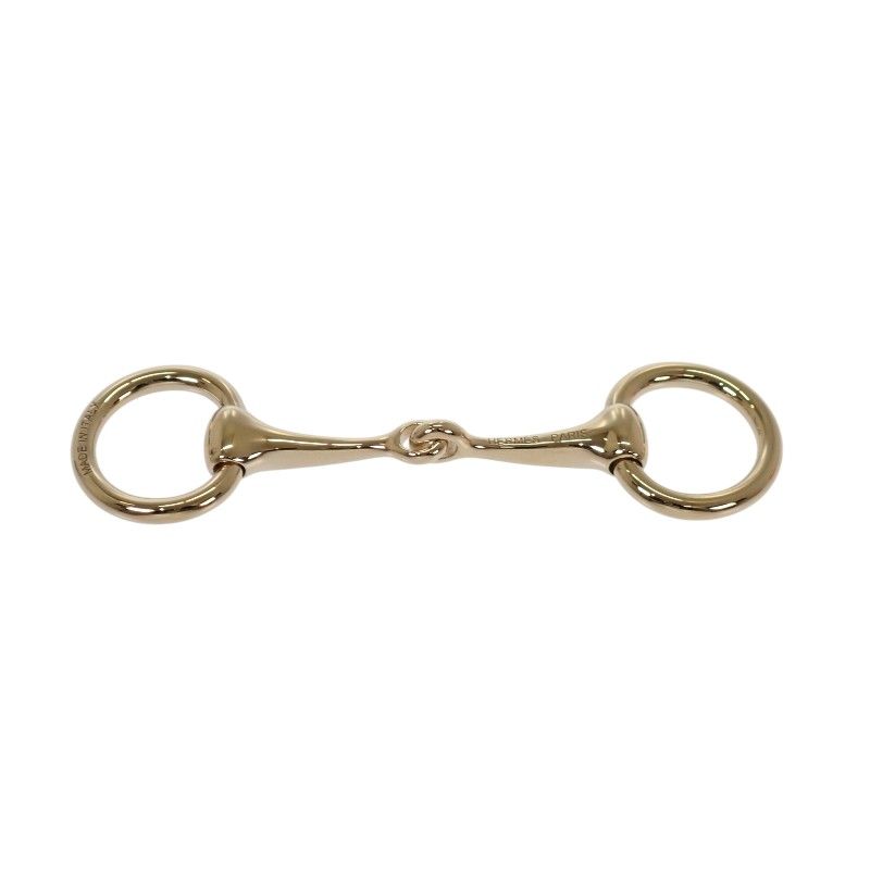 Hermes Scarf Ring Twill Metal Gold