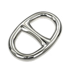 Hermes Scarf Ring Chaine D'ancre Permanent Brass Palladium Silver