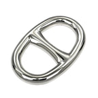 Hermes Scarf Ring Chaine D'Ancre Permanent Brass Palladium Silver