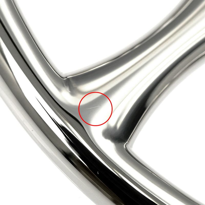 Hermes Scarf Ring Chaine D'ancre Permanent Brass Palladium Silver