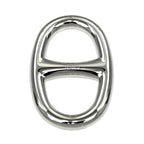 Hermes Scarf Ring Chaine D'ancre Permanent Brass Palladium Silver