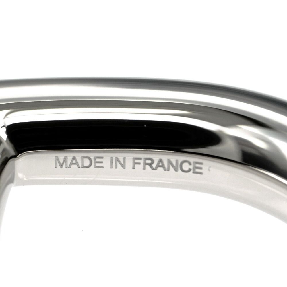 Hermes Scarf Ring Chaine D'Ancre Permanent Brass Palladium Silver