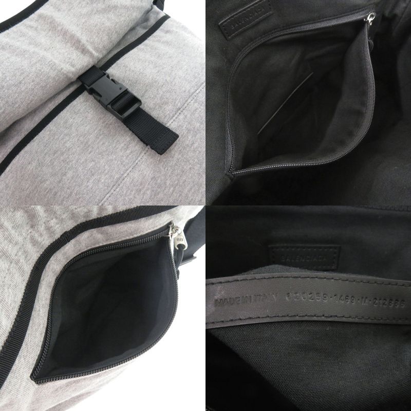 Balenciaga Explorer Cotton Gray Messenger Bag Gray- Black