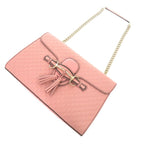 Gucci Emily Micro Guccissima Leather Pink Shoulder Bag Chain