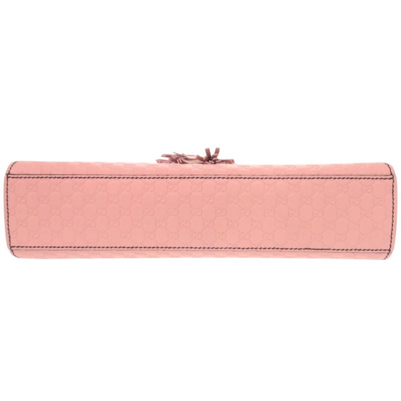 Gucci Emily Micro Guccissima Leather Pink Shoulder Bag Chain