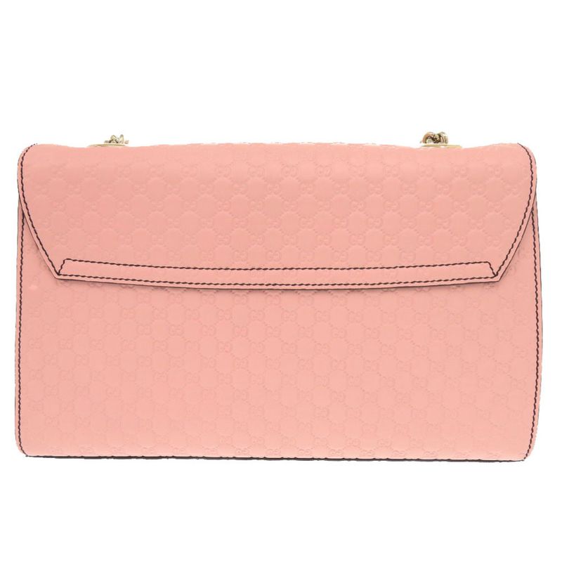 Gucci Emily Micro Guccissima Leather Pink Shoulder Bag Chain
