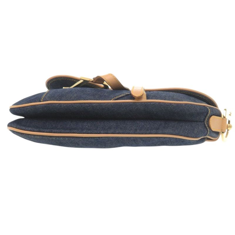 Dior Saddle Bag Denim Leather Navy