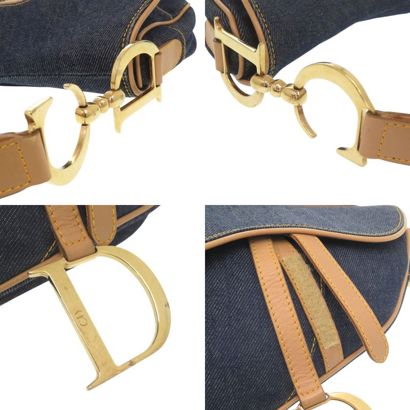 Dior Saddle Bag Denim Leather Navy