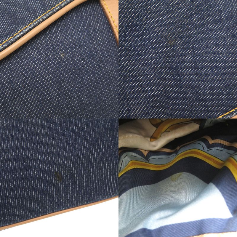 Dior Saddle Bag Denim Leather Navy