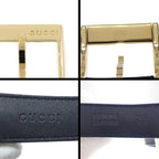 Gucci Watch Timeless 126.4 White Shell Dial Date Back Skew Black Cowhide