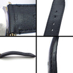 Gucci Watch Timeless 126.4 White Shell Dial Date Back Skew Black Cowhide