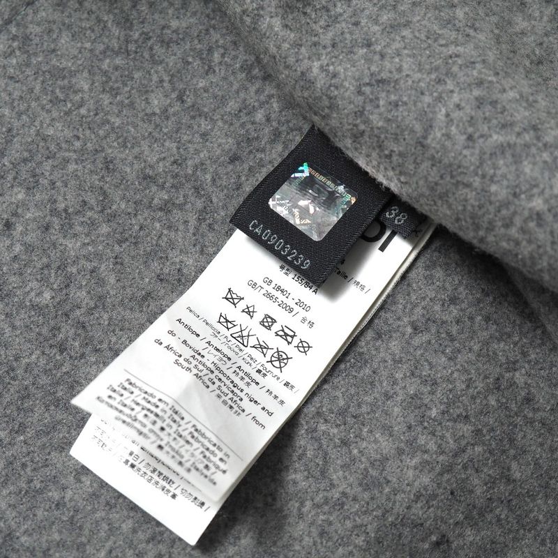 Fendi Coat 38 Stand Collar Fur