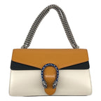 Gucci Dionysus Tricolor Chain Shoulder Bag Yellow Black White