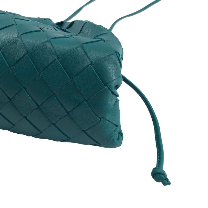 Bottega Veneta Mini Pouch Intrecciato Green