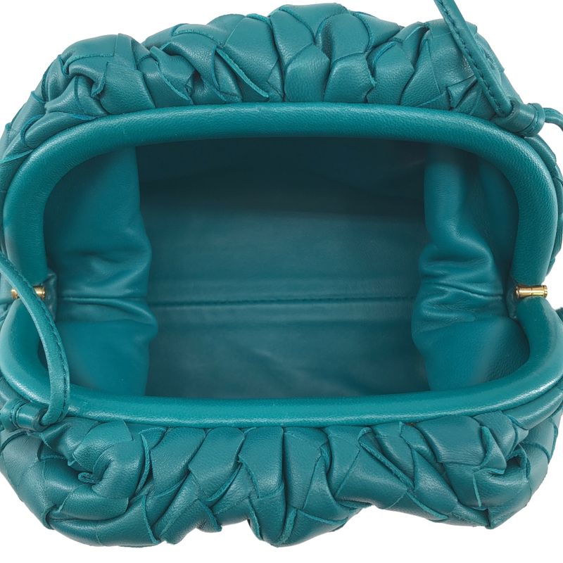 Bottega Veneta Mini Pouch Intrecciato Green