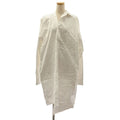 Balenciaga Cotton Asymmetric Shirt Dress 34 White