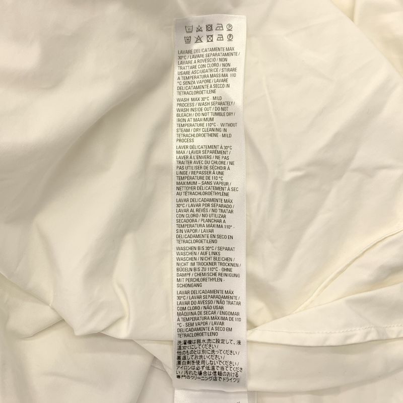 Balenciaga Cotton Asymmetric Shirt Dress 34 White