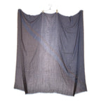 Gucci All Over Jacquard GG Logo Fringe Large Shawl Purple Brown