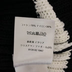 Dior Mariniere D Stripe Turtleneck Border Button Knit 34 Navywhite