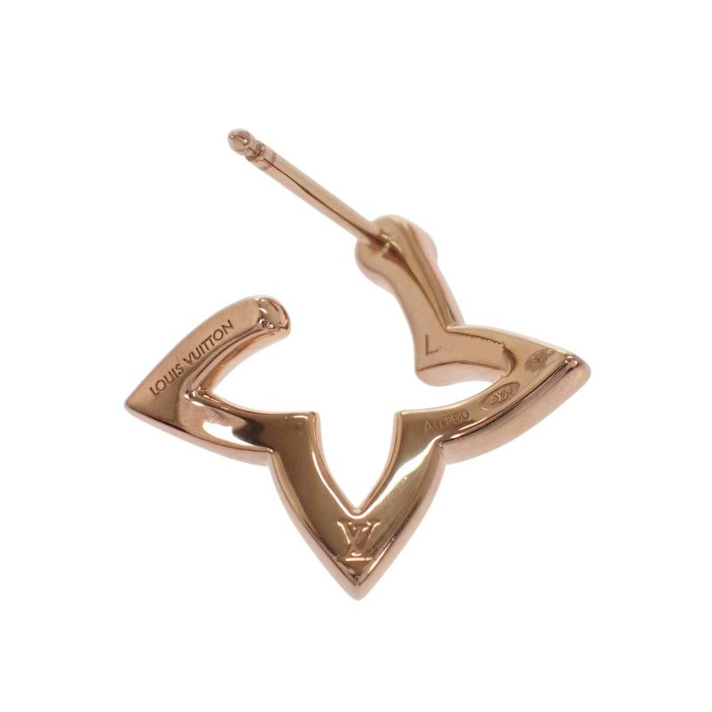 Louis Vuitton Hoop Earrings Ombre Blossom Of Pink