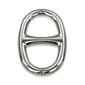 Hermes Scarf Ring Chaine D'ancre Permanent Brass Palladium Silver