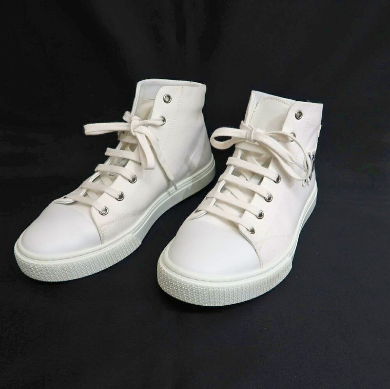 Hermes Iriko High Cut Sneakers 41 White Shoes