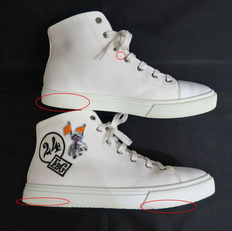 Hermes Iriko High Cut Sneakers 41 White Shoes