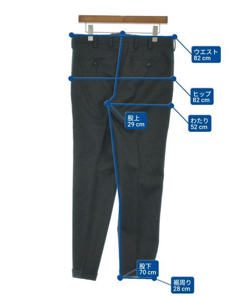 Prada Trousers Pants Gray 46 Dark