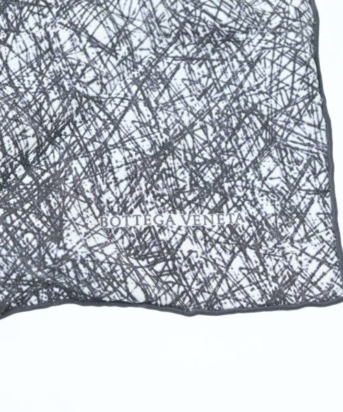Bottega Veneta Bandana Scarf Silk Black White