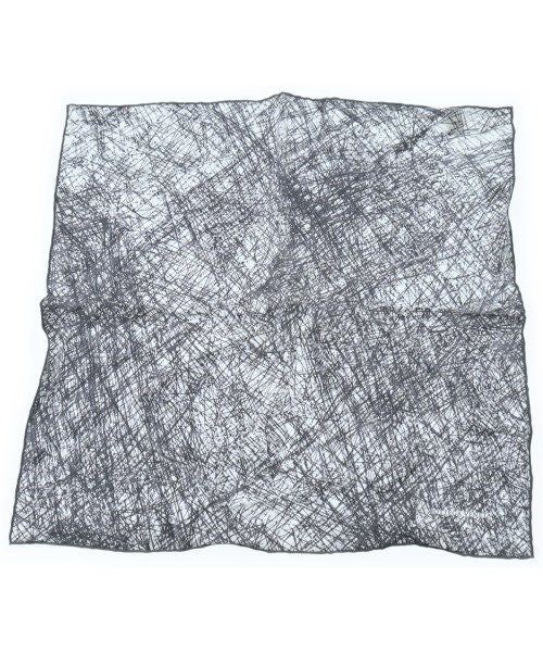 Bottega Veneta Bandana Scarf Silk Black White