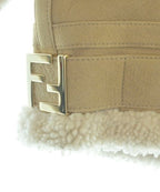 Fendi Jacket Leather Beige