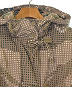 Hermes Down Coat Polyester Brown
