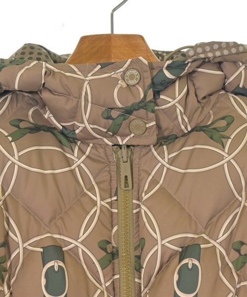 Hermes Down Coat Polyester Brown