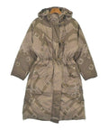 Hermes Down Coat Polyester Brown