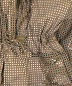 Hermes Down Coat Polyester Brown