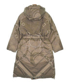 Hermes Down Coat Polyester Brown