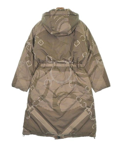 Hermes Down Coat Polyester Brown
