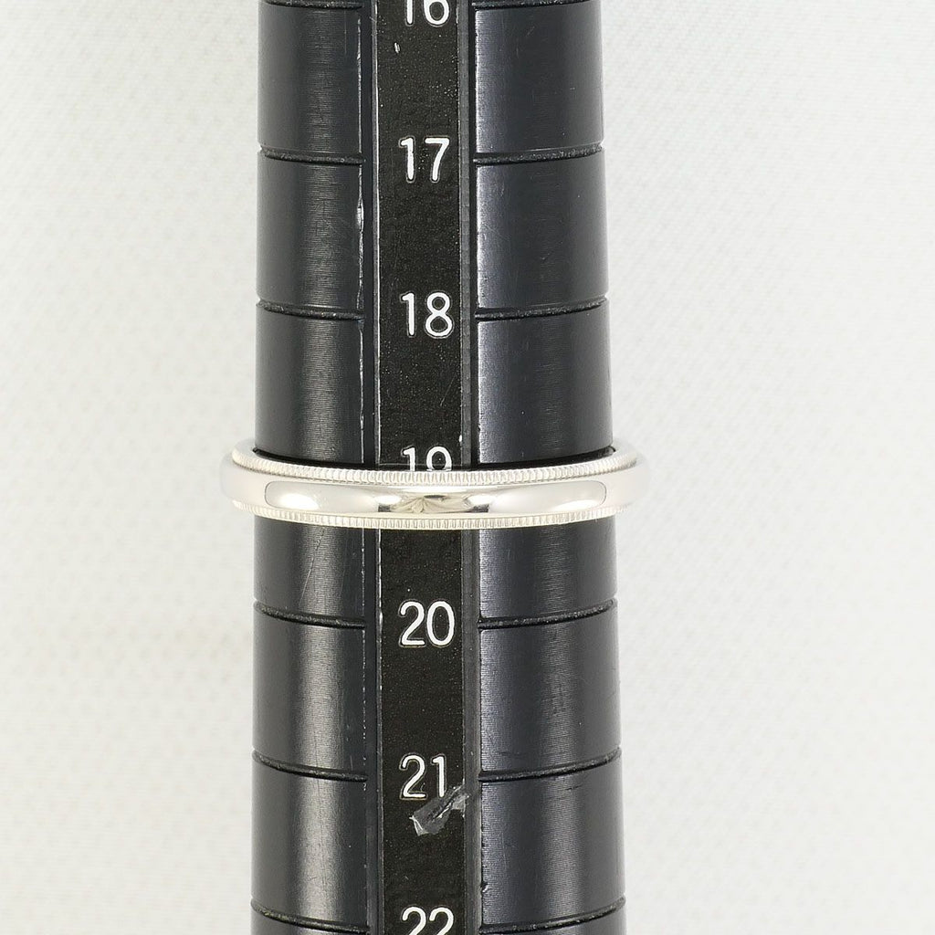 Tiffany & Co. Milgrain Platinum Ring