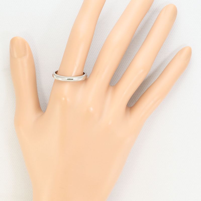 Tiffany & Co. Milgrain Platinum Ring