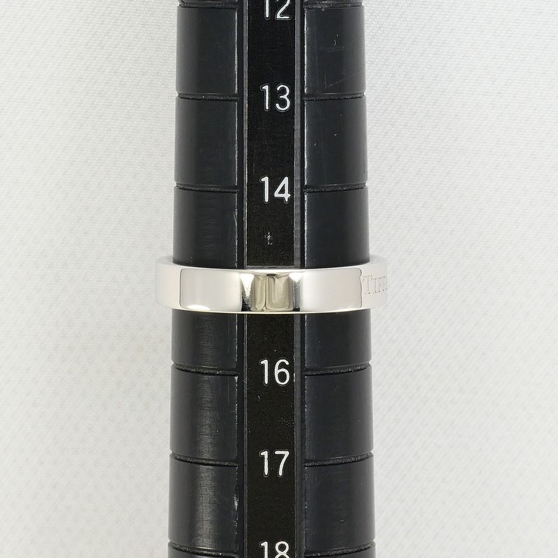 Tiffany & Co. T Cube Band Platinum Ring