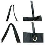 Prada Triangle Logo Tessuto Black Nylon Tote Shoulder Bag