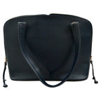 Chanel Big CC Logo Navy Gold Leather Tote