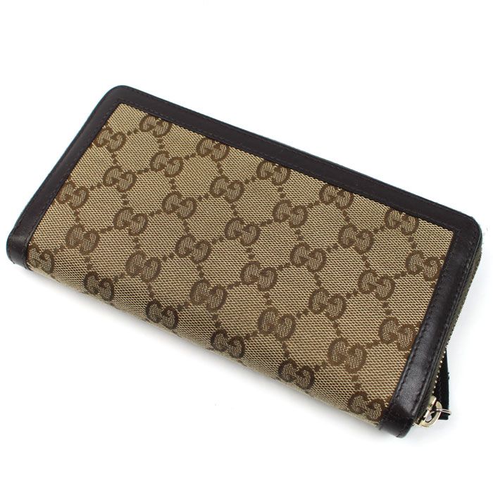 Gucci Ski Interlocking Wallet Beige Brown